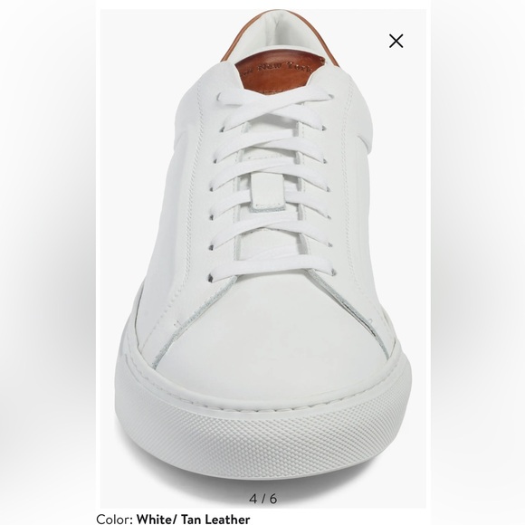 To boot New York Carlin Sneaker white Tan /Leather size 12 gently worn - Picture 3 of 16